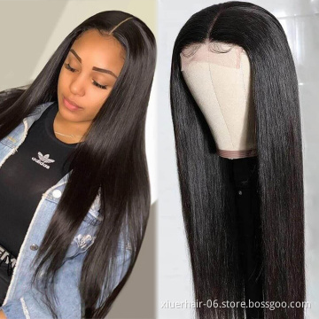 Whole Sale Silky Straight Premade Supplier Lowest Price Cheap Colors Ready To Ship 360 Virgin India Human Hair Wigs